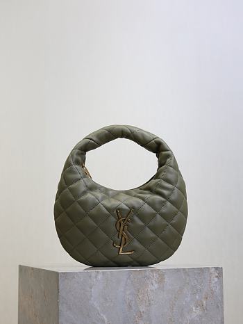 YSL Icarino in Quilted Nappa Green - 17x13x3cm