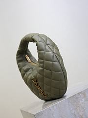 YSL Icarino in Quilted Nappa Green - 17x13x3cm - 5