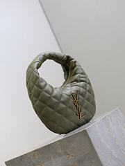 YSL Icarino in Quilted Nappa Green - 17x13x3cm - 4