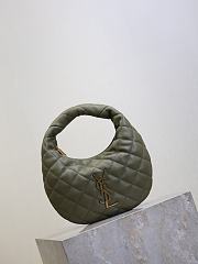 YSL Icarino in Quilted Nappa Green - 17x13x3cm - 2