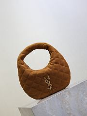 YSL Icarino in Suede Brown - 17x13x3cm - 2