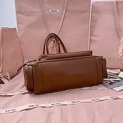 Miumiu Pocket Washed Nappa Leather Bag Brown - 32x15.5x11cm - 5