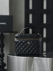 Chanel Caviar Quilted Vanity Pouch Black - 15x21x14cm - 1