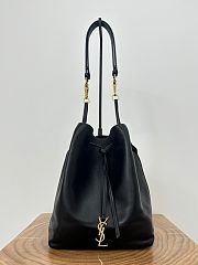 YSL Paris Vll Pochon In Lambskin Black - 30×24×12cm - 4