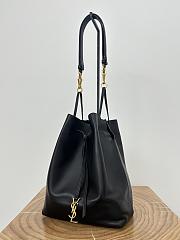 YSL Paris Vll Pochon In Lambskin Black - 30×24×12cm - 3