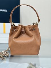 Chanel Clutch With Chain Grained Shiny Calfskin & Gold Tone Metal Brown - 15x12.5x7.5cm - 3