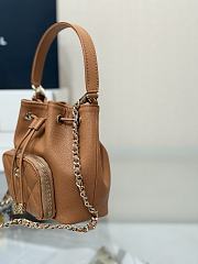 Chanel Clutch With Chain Grained Shiny Calfskin & Gold Tone Metal Brown - 15x12.5x7.5cm - 4