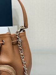 Chanel Clutch With Chain Grained Shiny Calfskin & Gold Tone Metal Brown - 15x12.5x7.5cm - 5