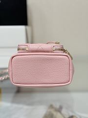 Chanel Clutch With Chain Grained Shiny Calfskin & Gold Tone Metal Pink - 15x12.5x7.5cm - 6