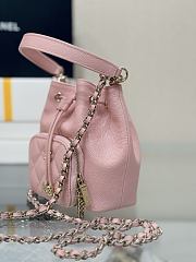 Chanel Clutch With Chain Grained Shiny Calfskin & Gold Tone Metal Pink - 15x12.5x7.5cm - 2