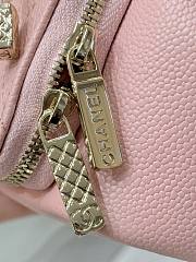 Chanel Clutch With Chain Grained Shiny Calfskin & Gold Tone Metal Pink - 15x12.5x7.5cm - 4