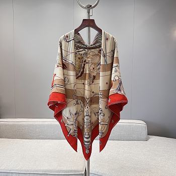 Hermes Chorus Stellarum Shawl 140 Orange