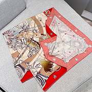 Hermes Chorus Stellarum Shawl 140 Orange - 6