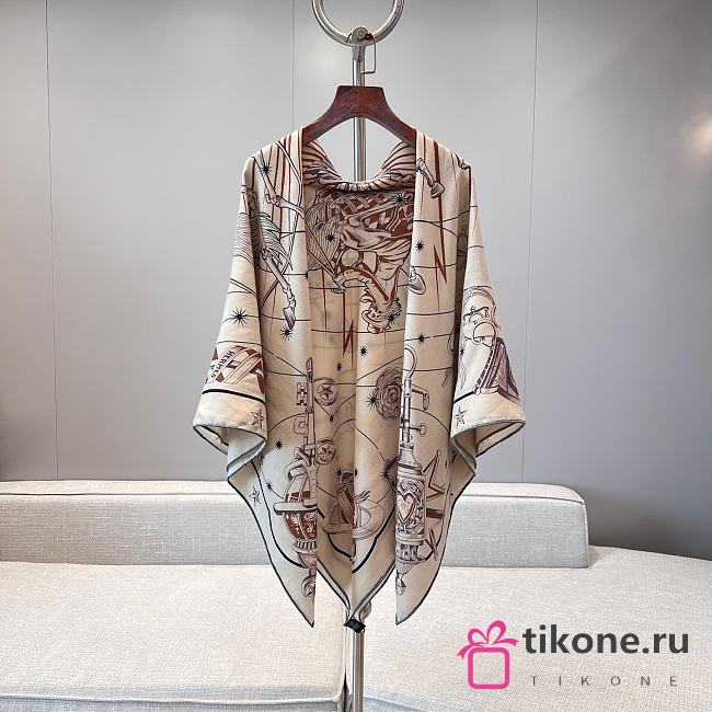 Hermes Chorus Stellarum Shawl 140 Beige - 1