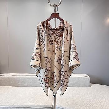 Hermes Chorus Stellarum Shawl 140 Beige