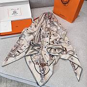 Hermes Chorus Stellarum Shawl 140 Beige - 4