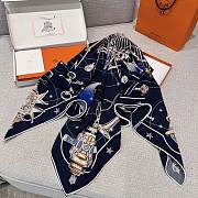 Hermes Chorus Stellarum Shawl 140 Navy - 2