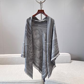 LV Malles Merveilleuses Shawl Gray M96117 - 143x143cm