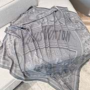 LV Malles Merveilleuses Shawl Gray M96117 - 143x143cm - 4