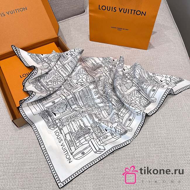 My LV Luggage Square 90 Black M96516 - 90x90cm - 1