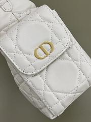 Dior Medium D-Dream Bag White Macrocannage Lambskin - 28x16x10cm - 2