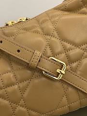 Dior Medium D-Dream Bag Brown Macrocannage Lambskin - 28x16x10cm - 6