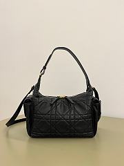 Dior Medium D-Dream Bag Black Macrocannage Lambskin - 28x16x10cm - 2