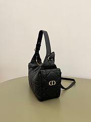 Dior Medium D-Dream Bag Black Macrocannage Lambskin - 28x16x10cm - 3