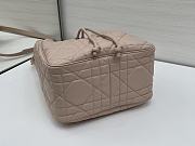 Dior Medium D-Motion Bag Pink Macrocannage Lambskin - 23x24x13cm - 4