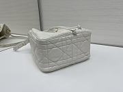 Dior Medium D-Motion Bag Latte Macrocannage Lambskin - 23x24x13cm - 2
