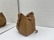 Dior Small D-Motion Bag Brown Macrocannage Lambskin - 17x19.5x11cm - 3