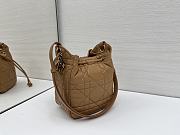 Dior Small D-Motion Bag Brown Macrocannage Lambskin - 17x19.5x11cm - 2