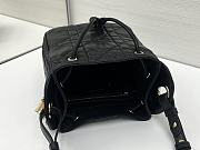 Dior Small D-Motion Bag Black Macrocannage Lambskin - 17x19.5x11cm - 5