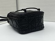 Dior Small D-Motion Bag Black Macrocannage Lambskin - 17x19.5x11cm - 4