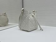 Dior Small D-Motion Bag Latte Macrocannage Lambskin - 17x19.5x11cm - 6
