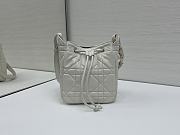 Dior Small D-Motion Bag Latte Macrocannage Lambskin - 17x19.5x11cm - 4