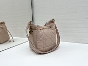 Dior Small D-Motion Bag Pink Macrocannage Lambskin - 17x19.5x11cm - 2