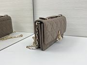 My Dior Mini Bag Taupe Cannage Lambskin - 21x11.5x4.5cm - 5