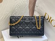 Dior Caro Pouch with Chain Black Supple Cannage Calfskin - 20x11.5x3.5cm - 3