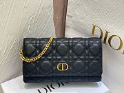 Dior Caro Pouch with Chain Black Supple Cannage Calfskin - 20x11.5x3.5cm - 2