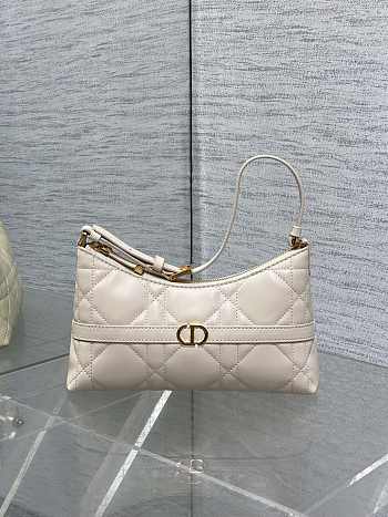 Dior Miss Caro Cigale Mini Bag Light Ivory Macrocannage Lambskin - 24x14x6.5cm