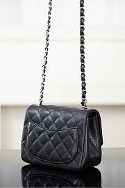 Chanel Mini Classic Handbag Caviar & Gold Tone Metal Black - 13.5x17x8cm - 2
