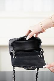 Chanel Mini Classic Handbag Caviar & Gold Tone Metal Black - 13.5x17x8cm - 4
