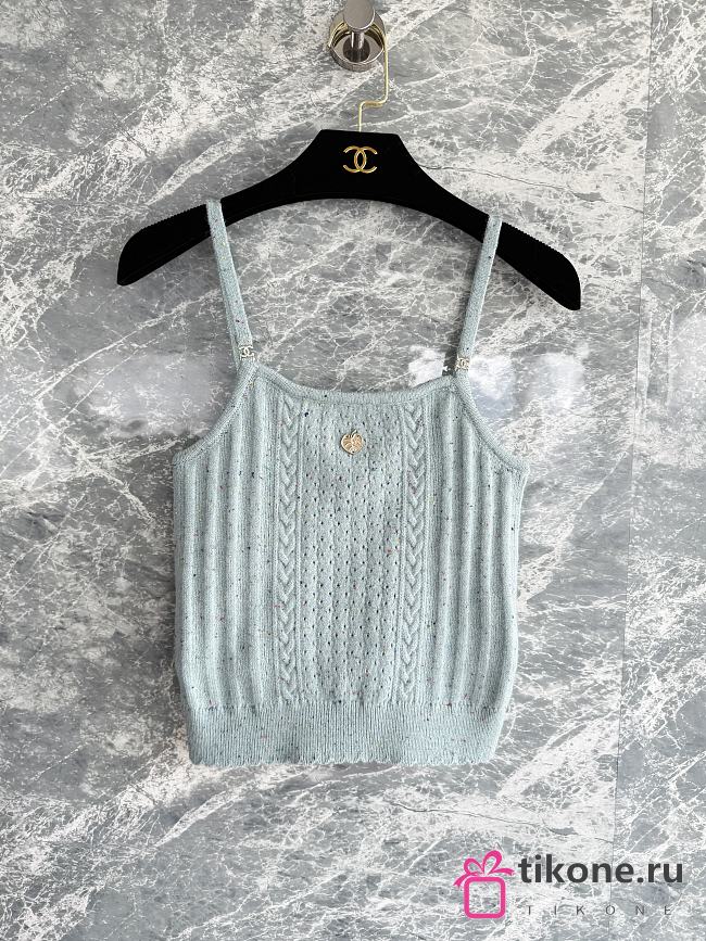 Chanel Knit Camisole Blue  - 1