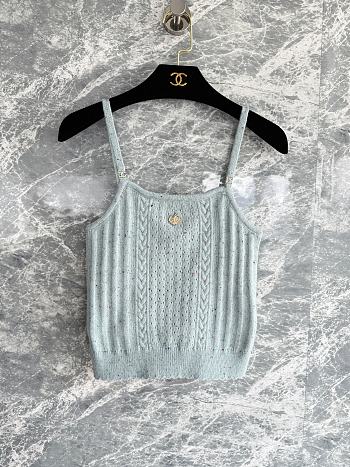 Chanel Knit Camisole Blue 