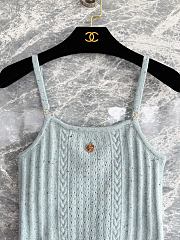 Chanel Knit Camisole Blue  - 5