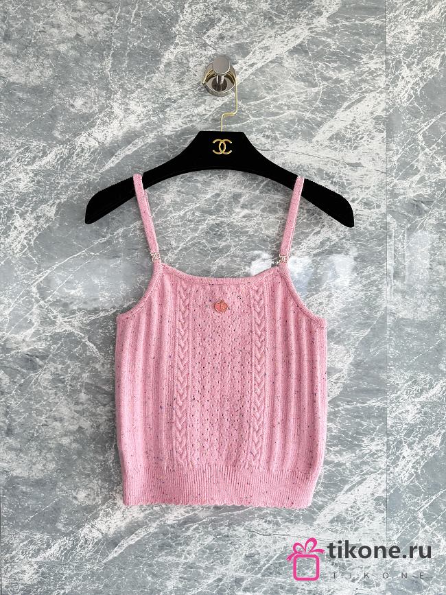 Chanel Knit Camisole Pink  - 1