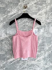 Chanel Knit Camisole Pink  - 4