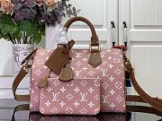 LV Speedy P9 Bandouliere 30 Autres Cuirs Monogram Pink Sakura - 32x22.5x18cm - 3