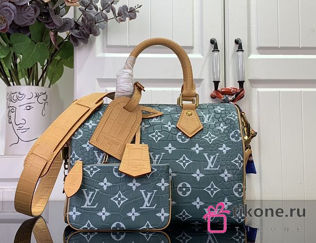 LV Millionaires Speedy 25 P9 Monogram Blue - 25x15x15cm - 1